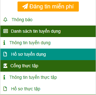 Hướng dẫn sử dụng chức năng : Hồ sơ tuyển dụng