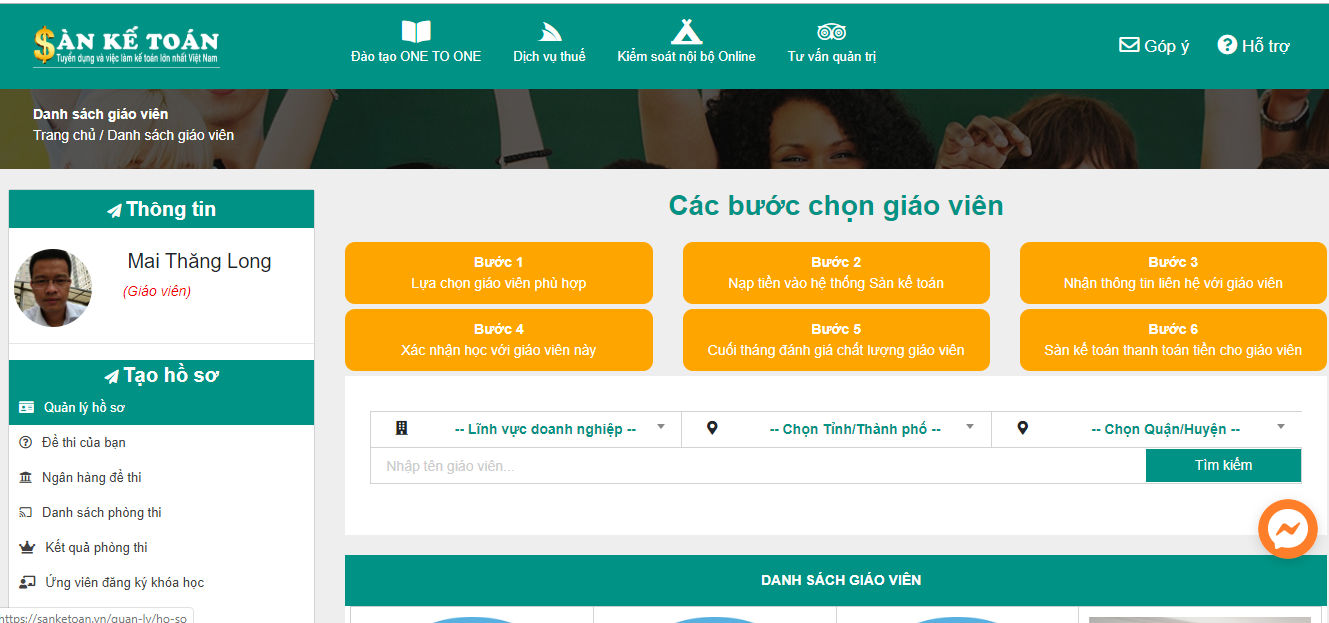 Hướng dẫn tải ảnh đại diện vào hồ sơ: giáo viên, ứng viên, nhà tuyển dụng