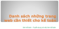 Top 20 trang web kế toán cần phải biết (trang tổng cục thuế, tra cứu mst, tra cứu hóa đơn hợp lệ...)