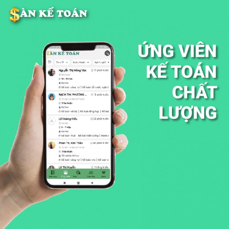 Danh sách ứng viên kế toán