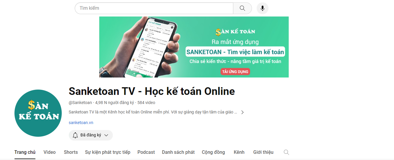 Top 10 kênh Youtube có nhiều video hay nhất dành cho kế toán