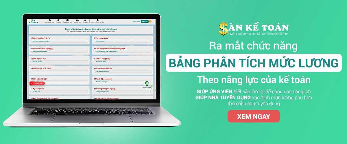 Chức năng khảo sát mức lương dành riêng cho kế toán mới nhất 2022