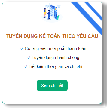 Dịch vụ tuyển dụng kế toán theo yêu cầu headhunt