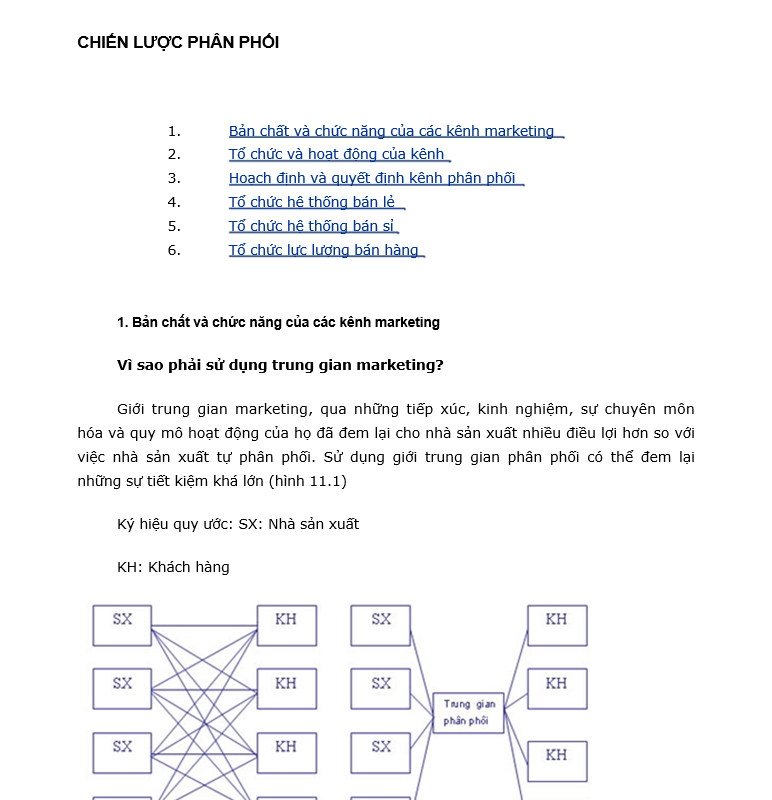 Quản trị Marketing - Chiến lược phân phối