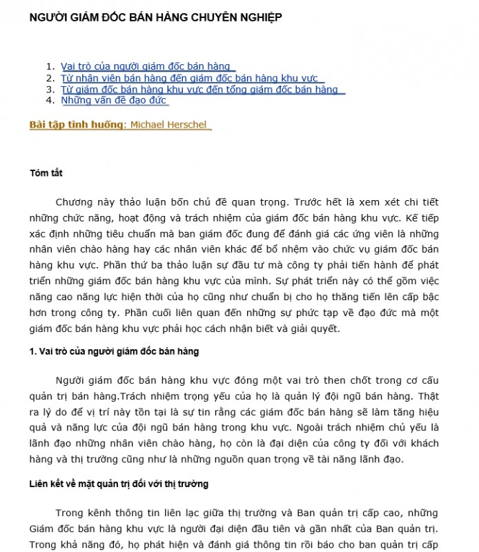 Quản trị Marketing - Trở thành người giám đốc bán hàng chuyên nghiệp