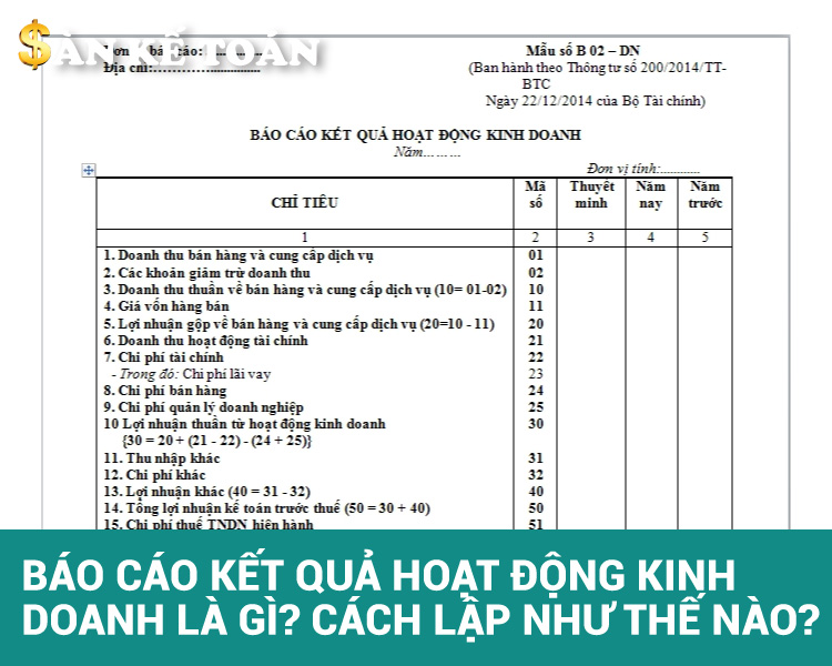 Báo cáo kết quả hoạt động kinh doanh? Hướng dẫn lập và trình bày
