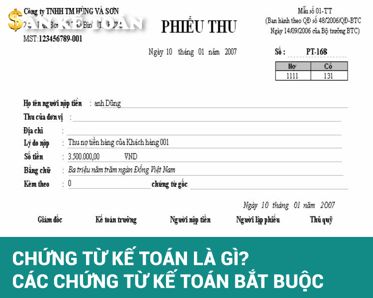 Chứng từ kế toán là gì? Các chứng từ kế toán bắt buộc