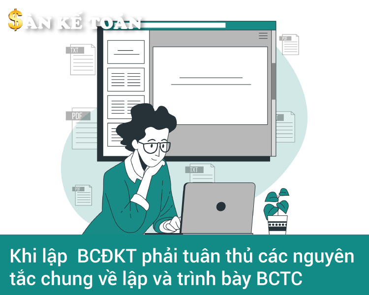 Nguyên tắc lập và trình bày bảng cân đối kế toán